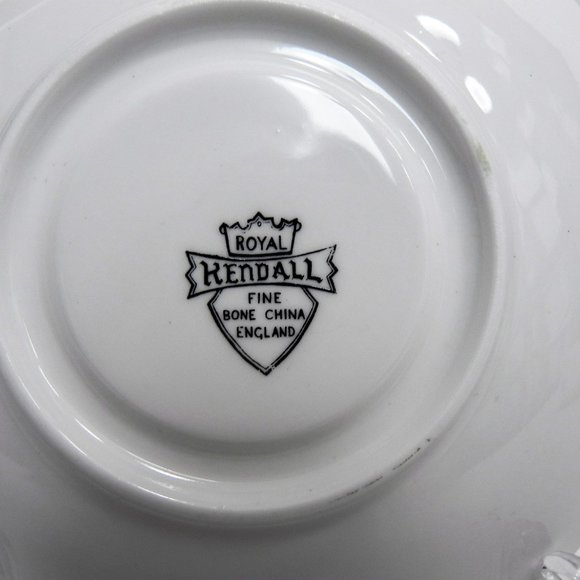 Collectable Vintage Royal Kendall Teacup & Saucer Yellow and Blue Flower - Picture 4 of 8